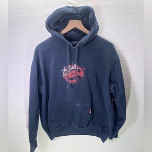 Tony Hawk Skateboard Hoodie Sweatshirt Mens XL Navy Skater Wear Rad Retro 1841